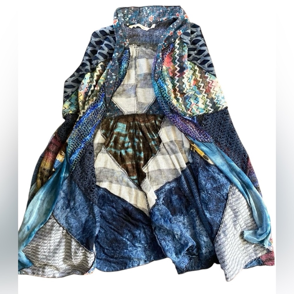 Soft Surroundings Patchwork Sleeveless Duster Swe… - image 2